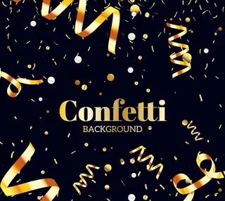 金色节日庆典丝带矢量素材图片