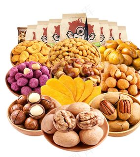 坚果大礼菜鸟图库片