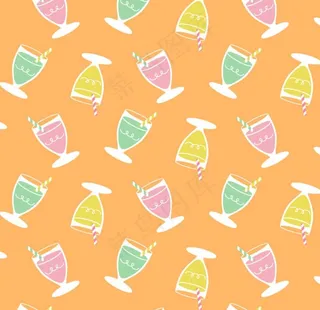 夏日沙滩 食品花型图片