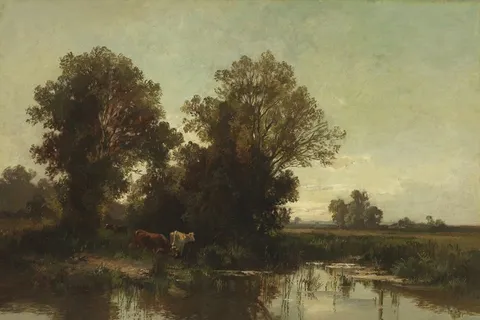 欧美风景油画图片