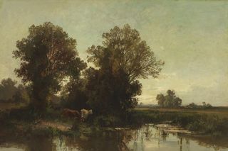 欧美风景油画图片