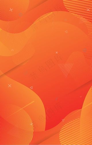 黄橙渐变线条简约背景素材图片