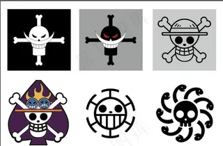 海贼王海贼旗帜图片