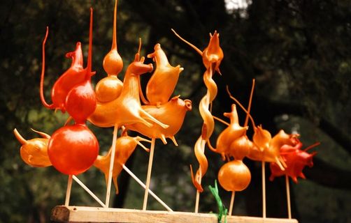 吹糖人图片 吹糖人图片