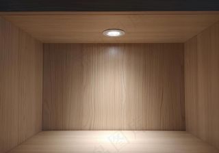 灯光木柜图片
