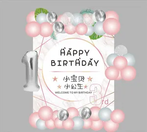粉色小公主宝宝宴图片