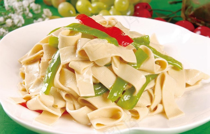 尖椒干豆腐图片