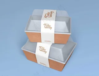 快餐盒样机图片