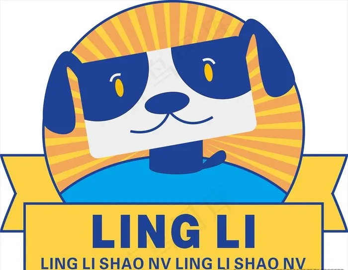 宠物狗logo图片cdr矢量模版下载