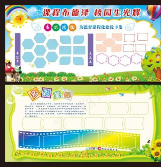 幼儿园海报 幼儿园展板图片