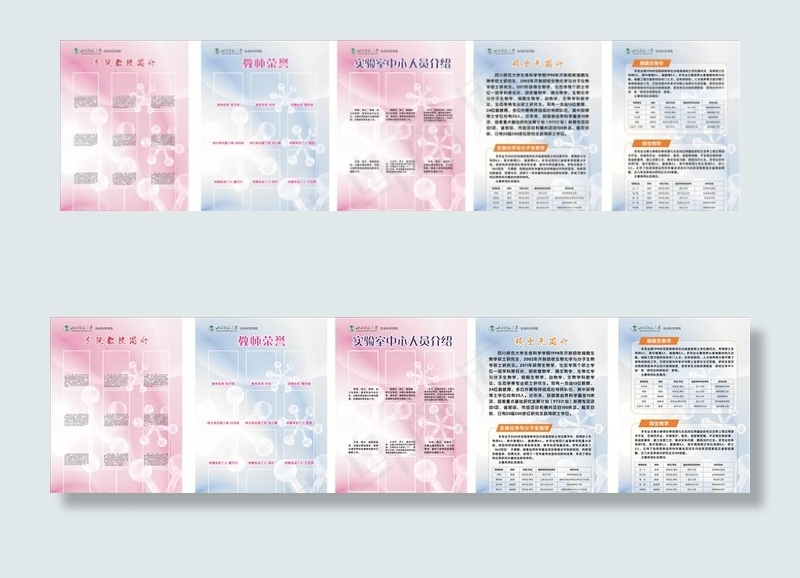 生命科学展板图片cdr矢量模版下载