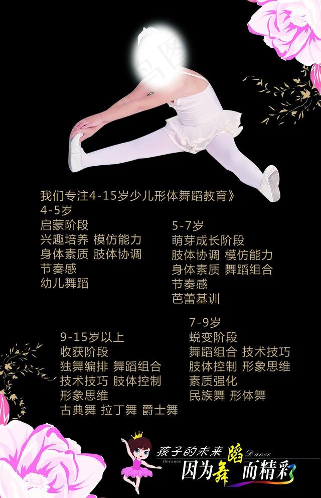 舞蹈培训班图片psd模版下载