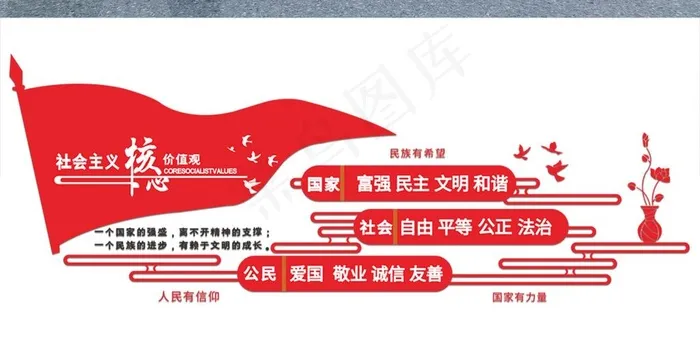 核心价值观图片cdr矢量模版下载