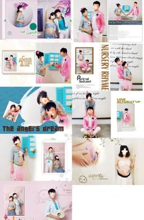 孕妇写真模板图片