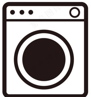 矢量洗衣机图标图片