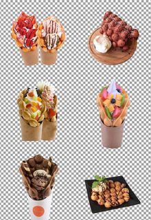 美味鸡蛋仔冰淇淋图片