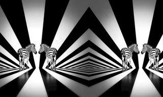 几何背景墙图片