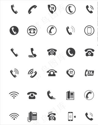 电话符号图片