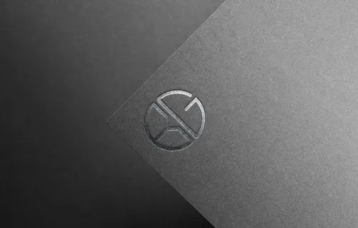 LOGO样机 纸面烫银效果图片
