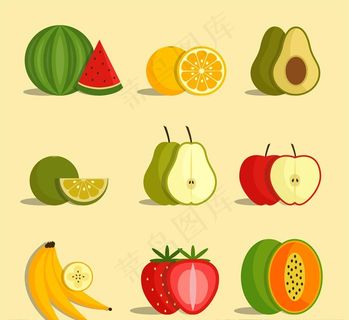 彩色新鲜水果图片