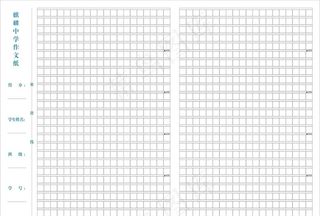 作文纸1000字图片