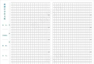 作文纸1000字图片