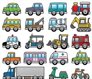 卡通车大全图片