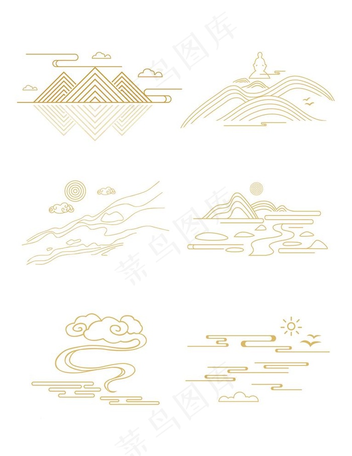 古典花纹元素图片