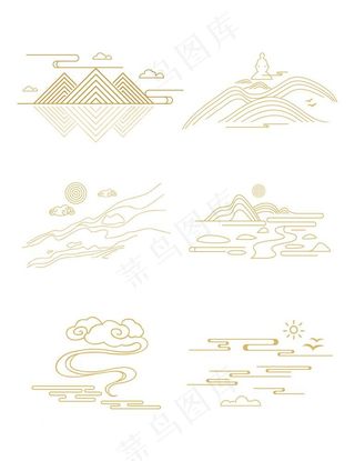 古典花纹元素图片