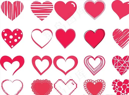 矢量心形图片