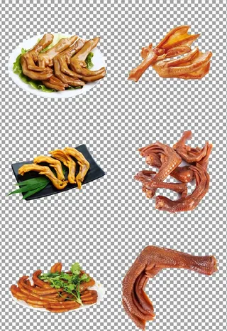 卤味鸭爪图片