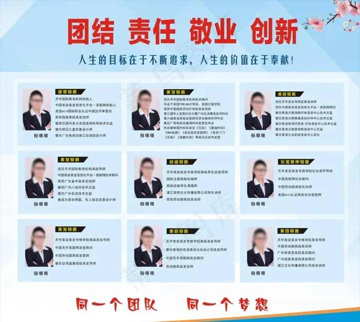 师资简介图片cdr矢量模版下载