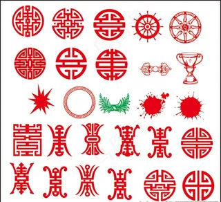 圆形花纹 传统花边  古典花纹图片