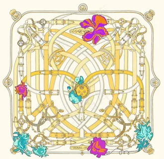 方巾   大牌   数码印花图片