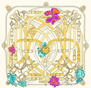 方巾   大牌   数码印花图片