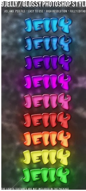 9色糖果图层样式图片