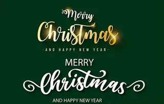 圣诞节节日艺术字英文字图片