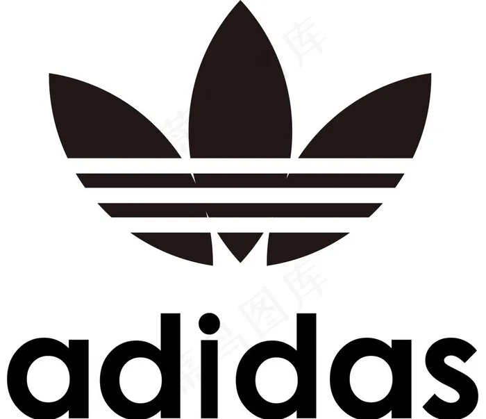 阿迪达斯标志图片ai矢量模版下载