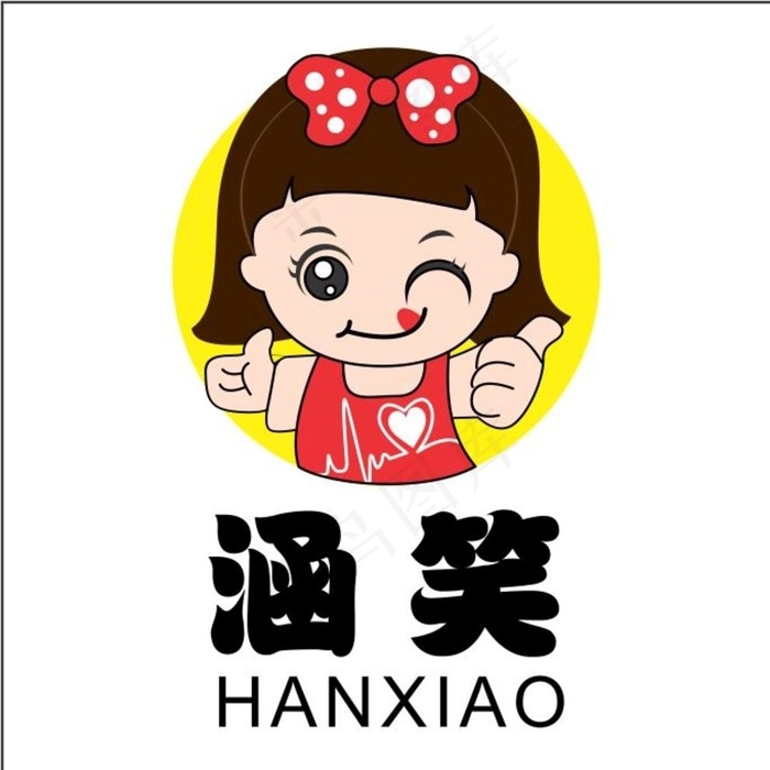 卡通  LOGO  美女  快图片cdr矢量模版下载