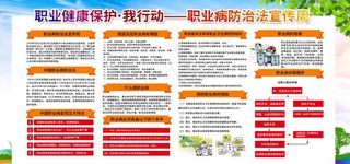 职业健康展板图片