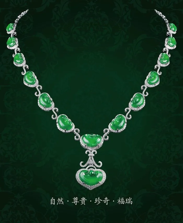 翡翠项链图片