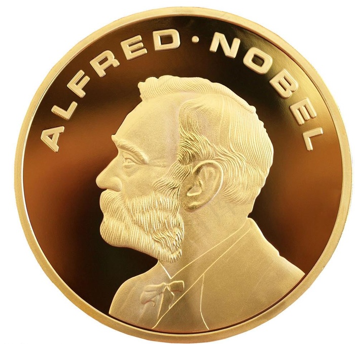 诺贝尔奖奖牌图片