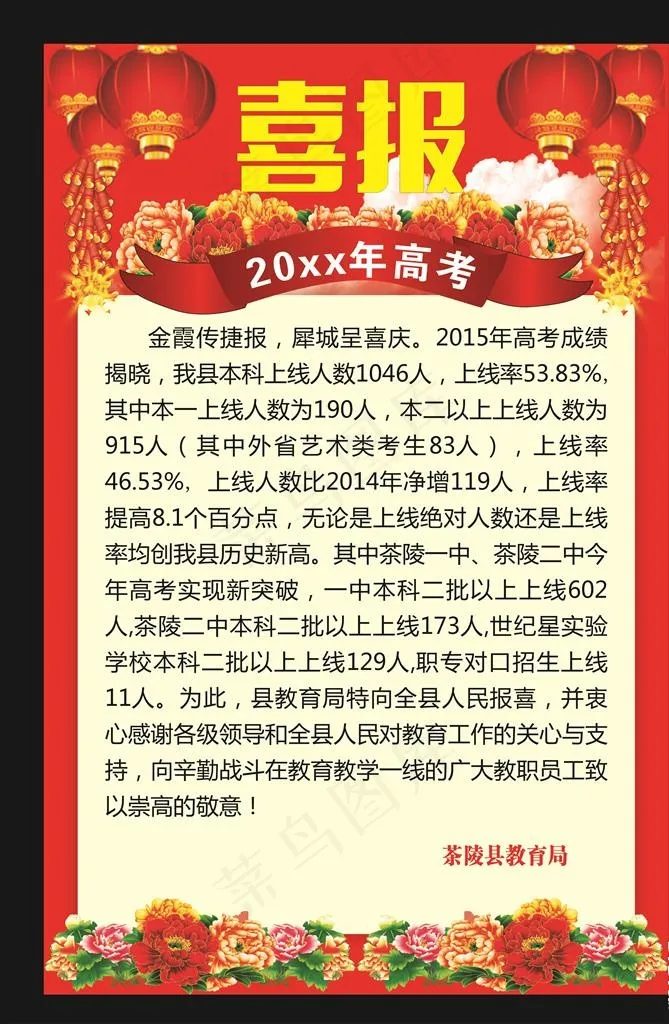 喜报图片cdr矢量模版下载
