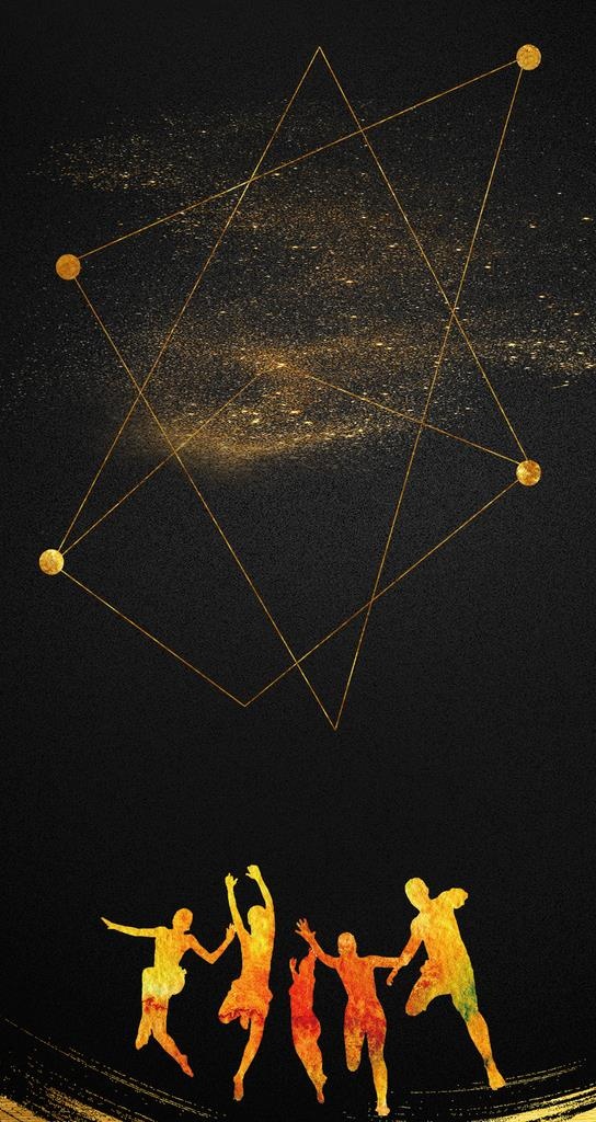 黑金海报背景图片(1242X2208(DPI:220))psd模版下载