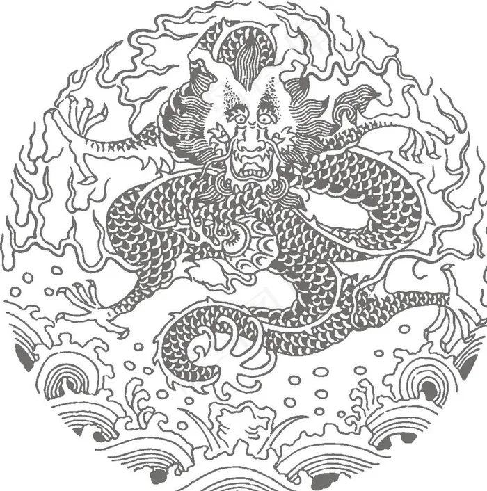 龙图腾图片psd模版下载