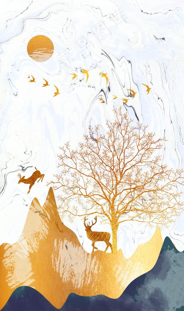 客厅玄关画图片