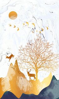 客厅玄关画图片