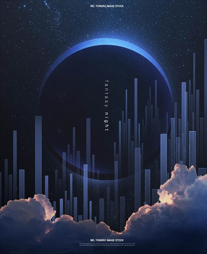 星空海报图片(3850X4530(DPI:300))psd模版下载