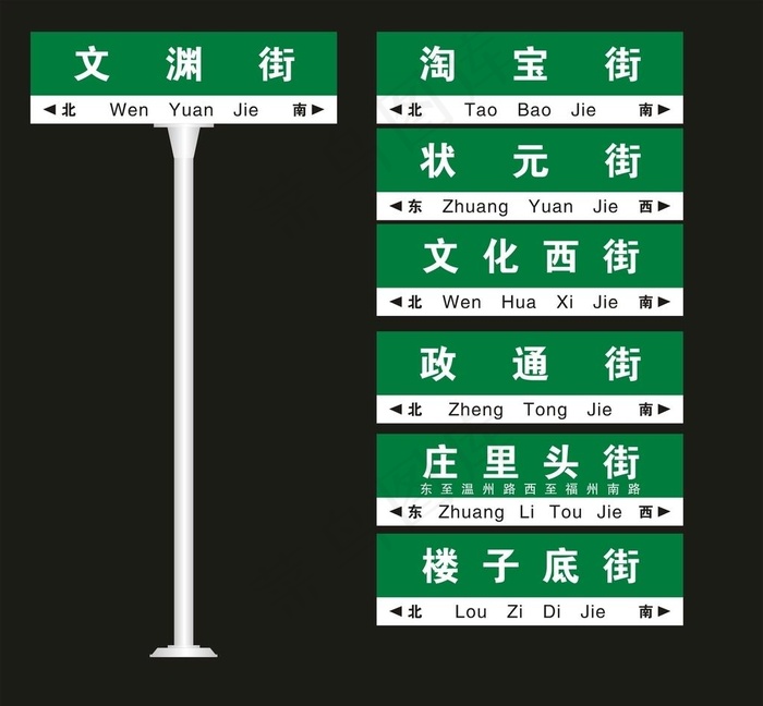 路名牌图片cdr矢量模版下载