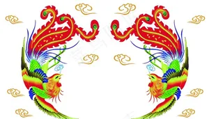 凤凰祥云龙凤呈祥图片